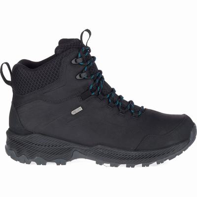Merrell Forestbound Mid Waterproof Vandringskängor Herr Svarta (SE869512)